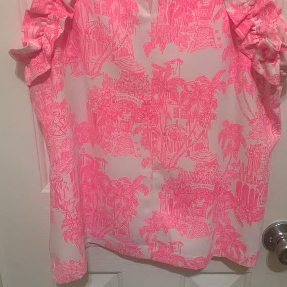 NWT Lilly Pulitzer Kailee Sleeveless Ruffle Top - Picture 3 of 9